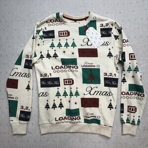 Denim & Flower Ricky Singh Christmas Sweater BRAND NEW Mens Size Small NWT